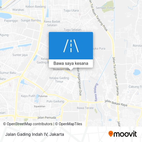 Peta Jalan Gading Indah IV