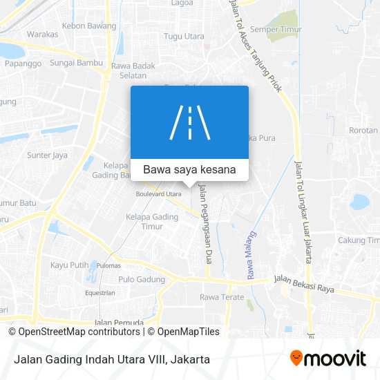 Peta Jalan Gading Indah Utara VIII
