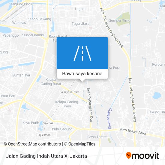 Peta Jalan Gading Indah Utara X