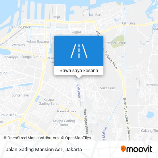 Peta Jalan Gading Mansion Asri