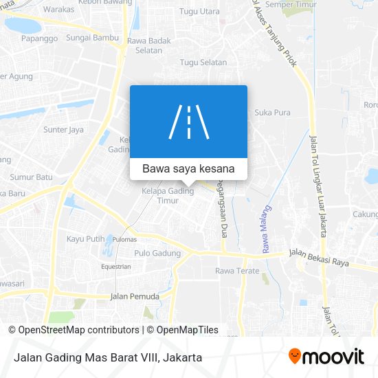 Peta Jalan Gading Mas Barat VIII