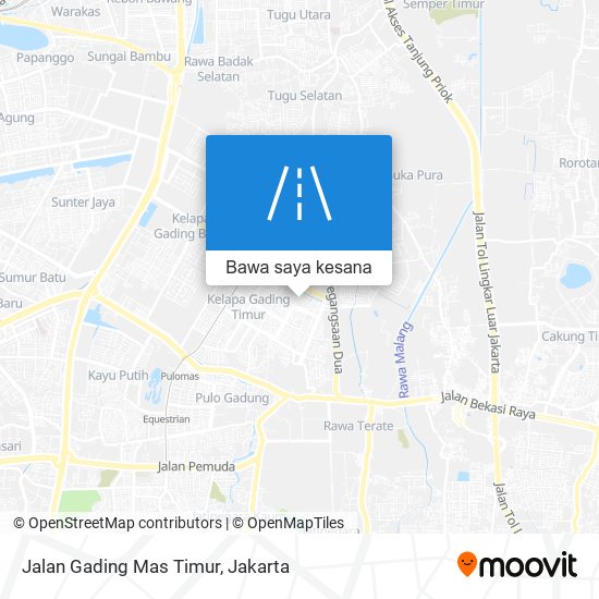 Peta Jalan Gading Mas Timur