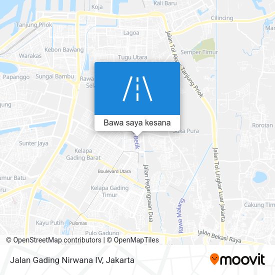 Peta Jalan Gading Nirwana IV