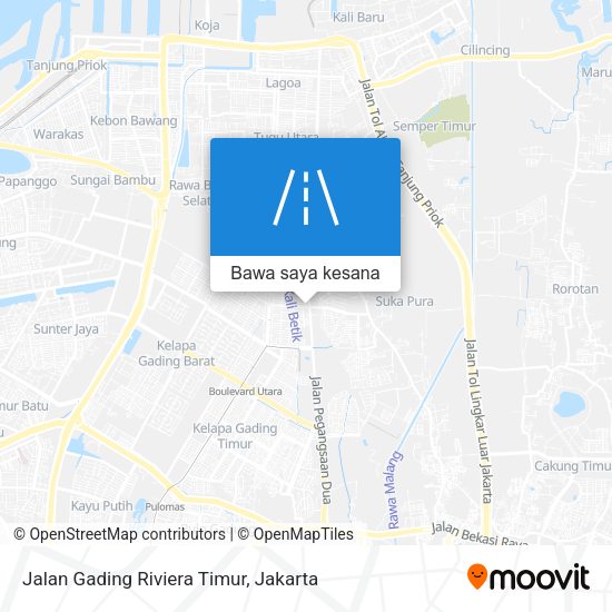 Peta Jalan Gading Riviera Timur
