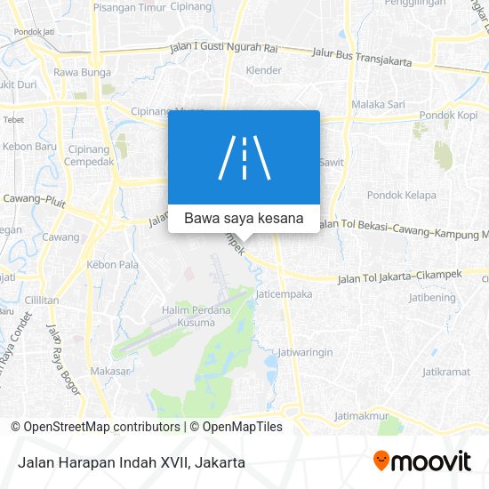 Peta Jalan Harapan Indah XVII