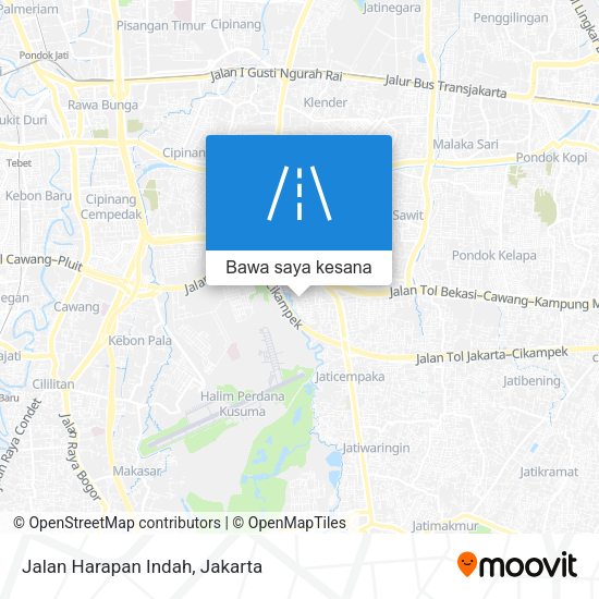 Peta Jalan Harapan Indah