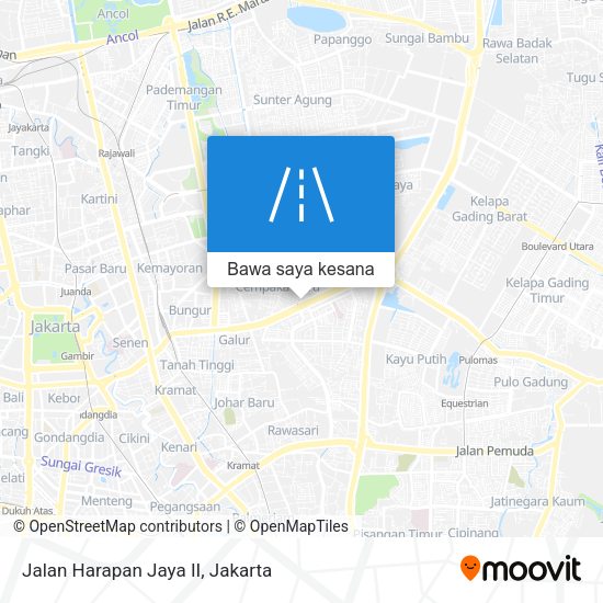 Peta Jalan Harapan Jaya II