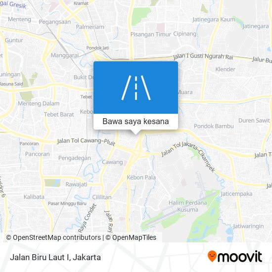 Peta Jalan Biru Laut I