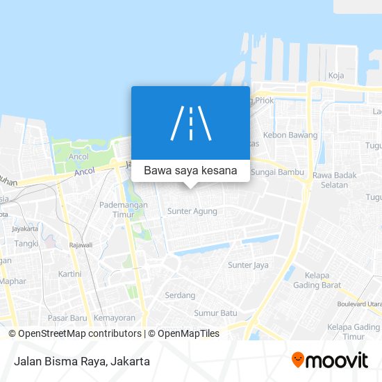 Peta Jalan Bisma Raya