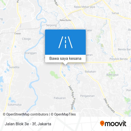 Peta Jalan Blok 3e - 3f