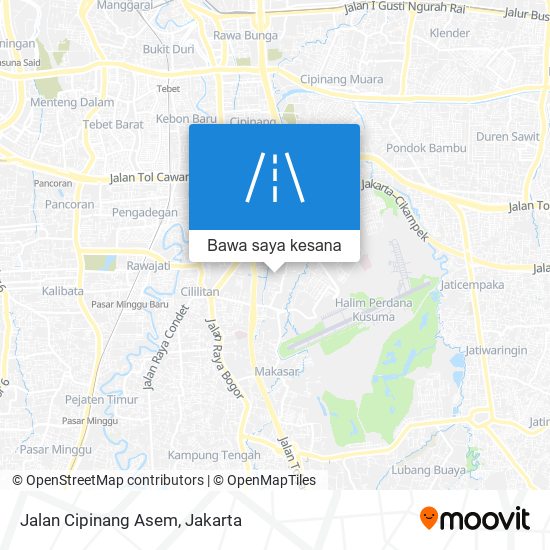 Peta Jalan Cipinang Asem