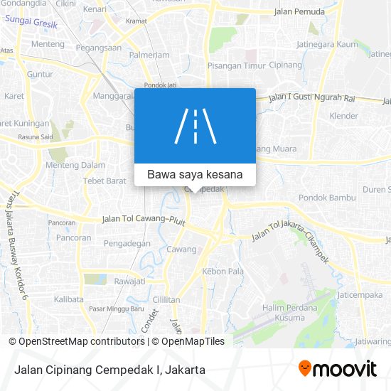 Peta Jalan Cipinang Cempedak I