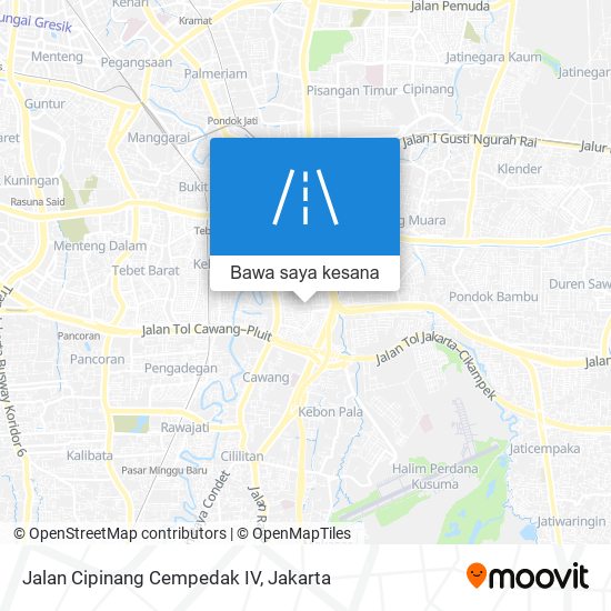 Peta Jalan Cipinang Cempedak IV