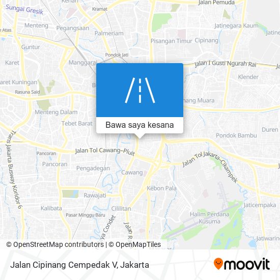 Peta Jalan Cipinang Cempedak V