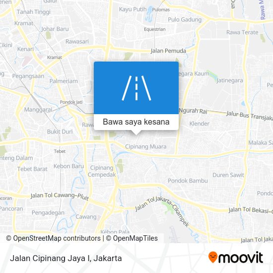 Peta Jalan Cipinang Jaya I