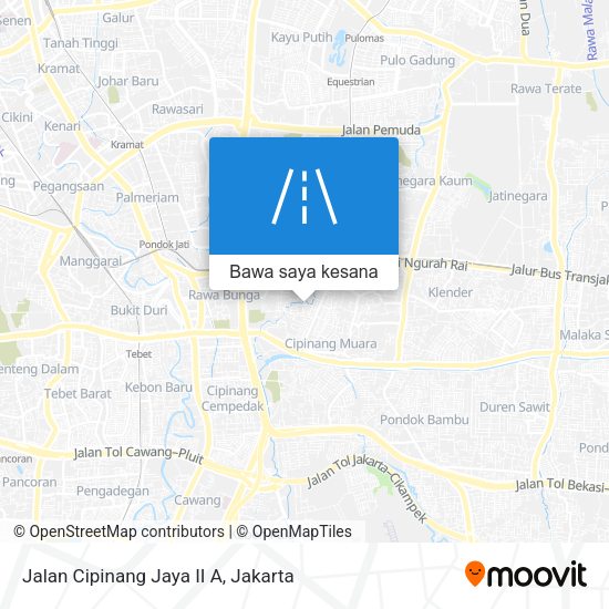 Peta Jalan Cipinang Jaya II A