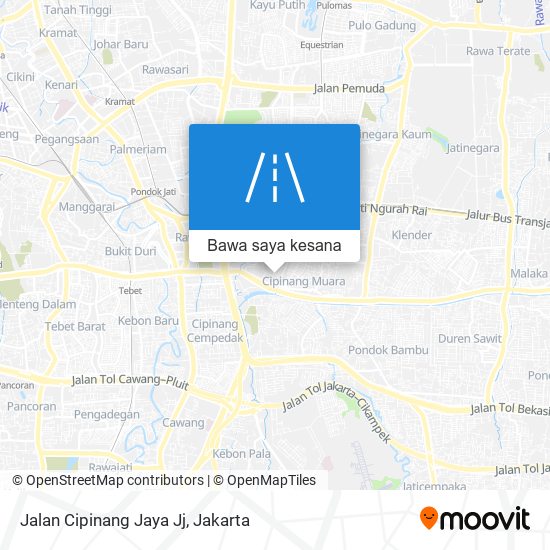 Peta Jalan Cipinang Jaya Jj