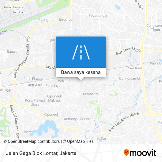 Peta Jalan Gaga Blok Lontar