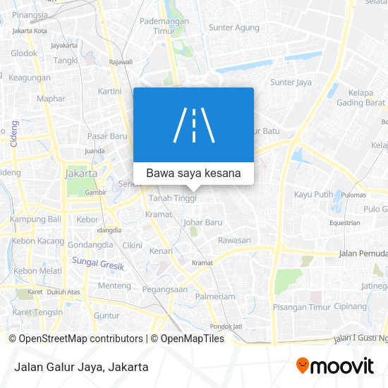 Peta Jalan Galur Jaya