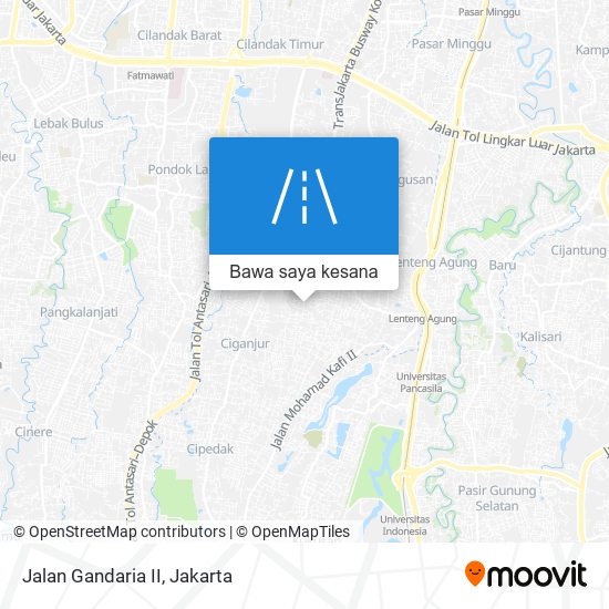 Peta Jalan Gandaria II