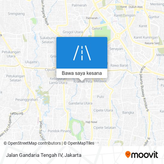 Peta Jalan Gandaria Tengah IV