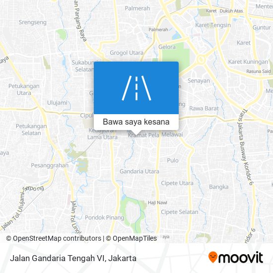 Peta Jalan Gandaria Tengah VI