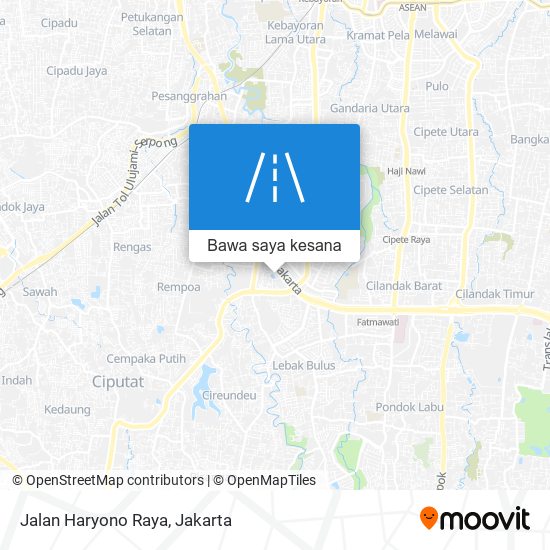 Peta Jalan Haryono Raya