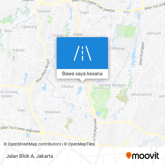 Peta Jalan Blok A