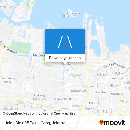 Peta Jalan Blok B5 Teluk Gong