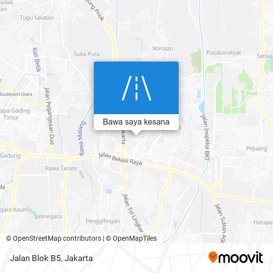 Peta Jalan Blok B5