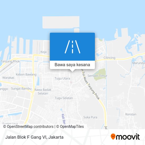 Peta Jalan Blok F Gang VI