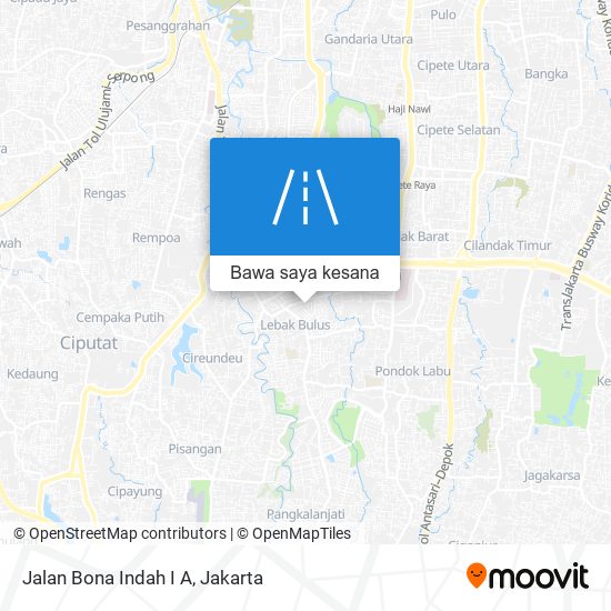 Peta Jalan Bona Indah I A