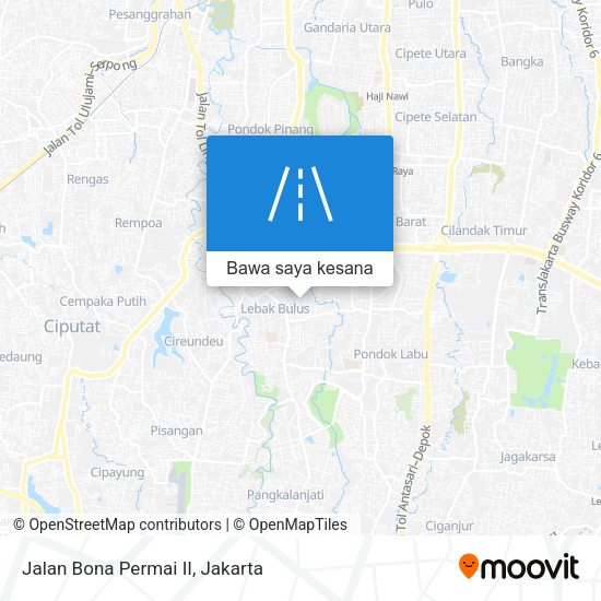 Peta Jalan Bona Permai II