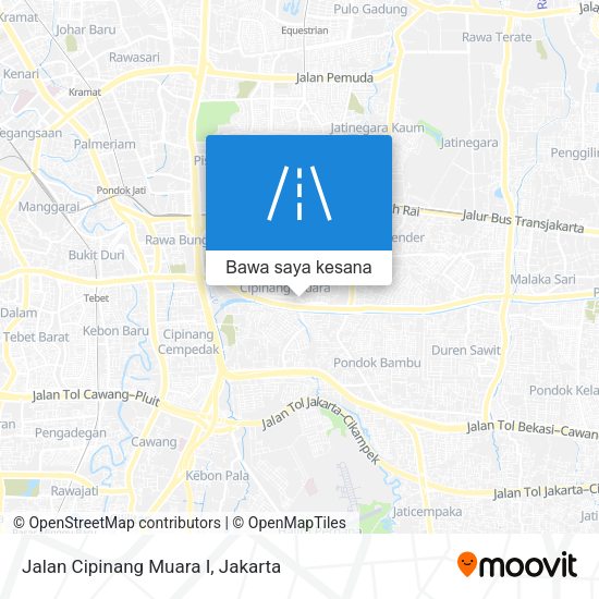 Peta Jalan Cipinang Muara I