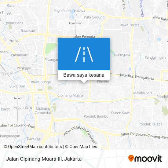 Peta Jalan Cipinang Muara III