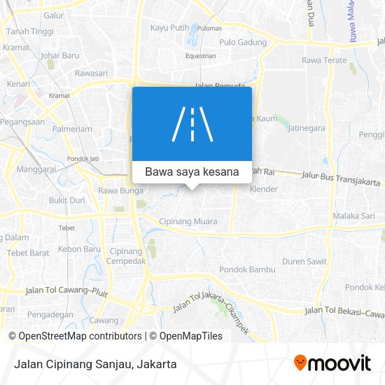 Peta Jalan Cipinang Sanjau
