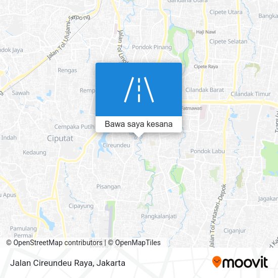 Peta Jalan Cireundeu Raya