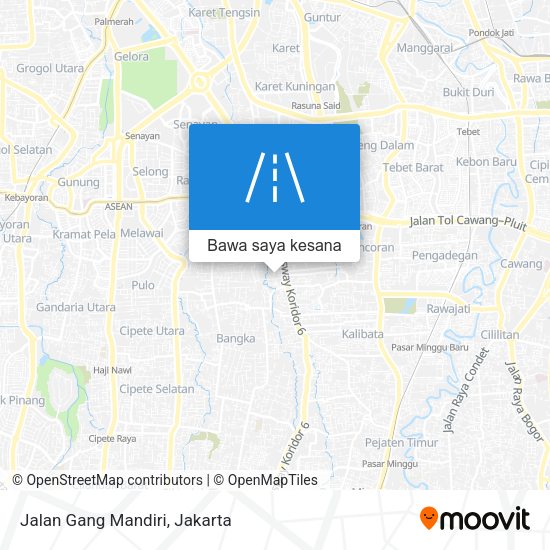 Peta Jalan Gang Mandiri