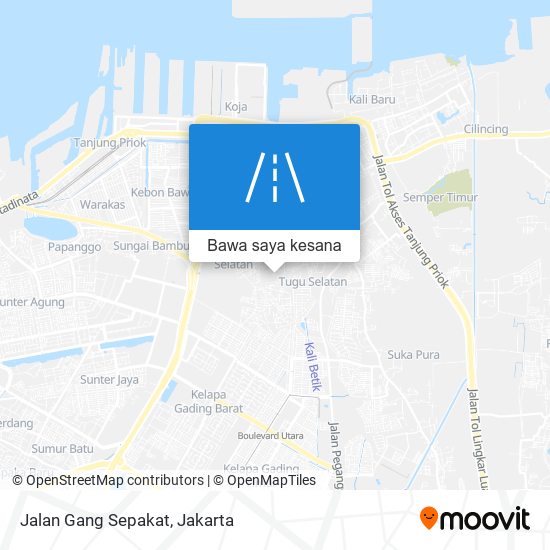 Peta Jalan Gang Sepakat