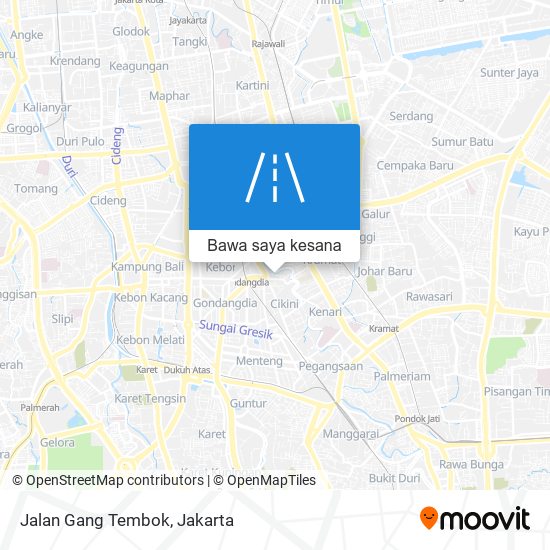 Peta Jalan Gang Tembok