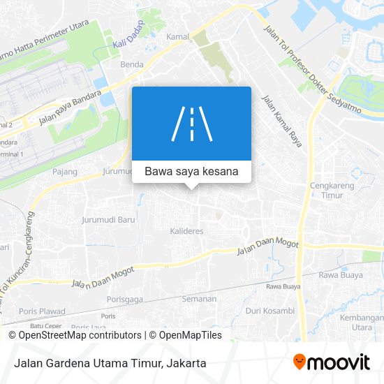 Peta Jalan Gardena Utama Timur
