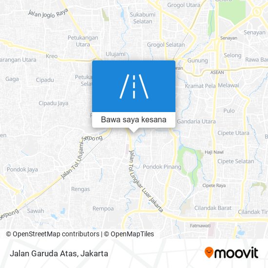 Peta Jalan Garuda Atas