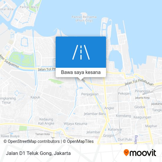 Peta Jalan D1 Teluk Gong