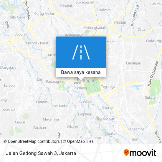 Peta Jalan Gedong Sawah 3