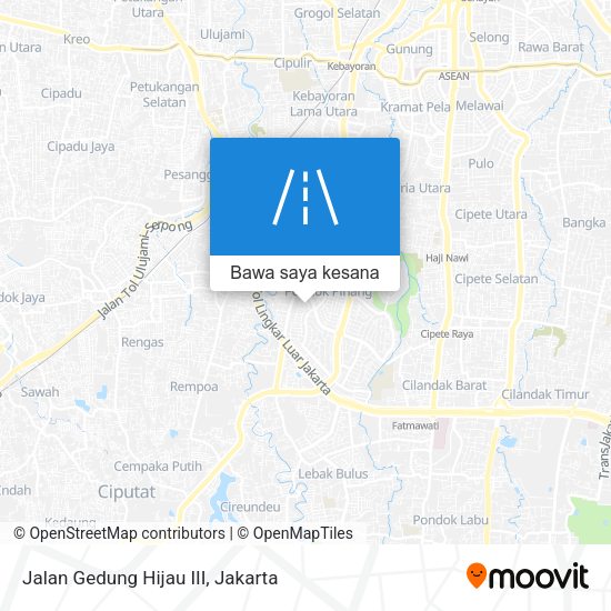 Peta Jalan Gedung Hijau III