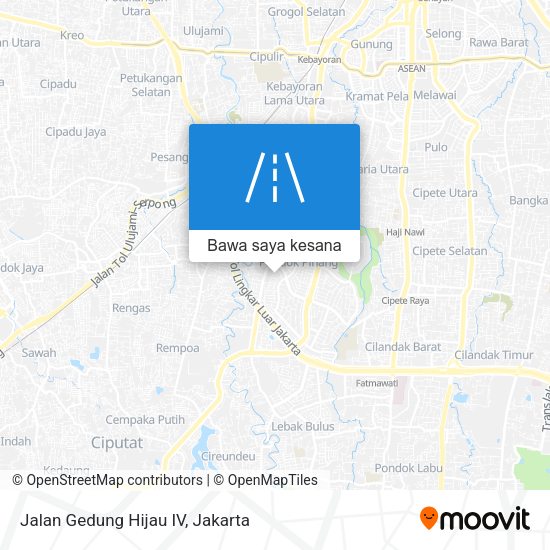 Peta Jalan Gedung Hijau IV