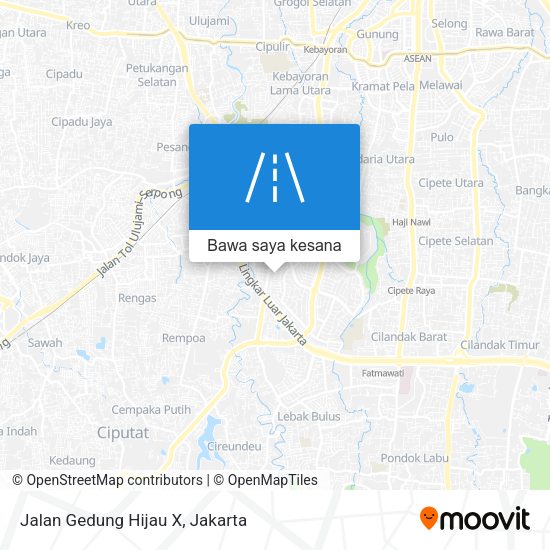 Peta Jalan Gedung Hijau X