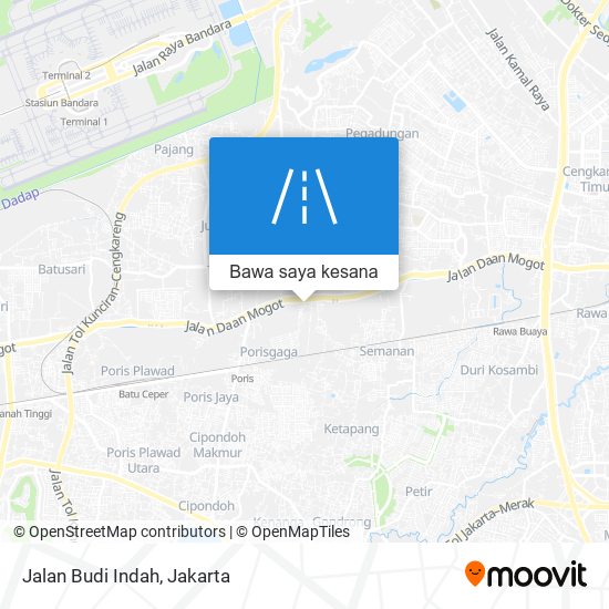 Peta Jalan Budi Indah