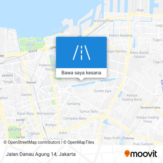 Peta Jalan Danau Agung 14