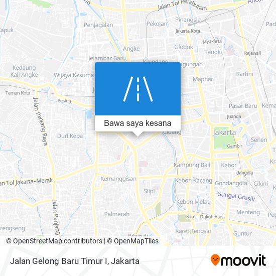 Peta Jalan Gelong Baru Timur I